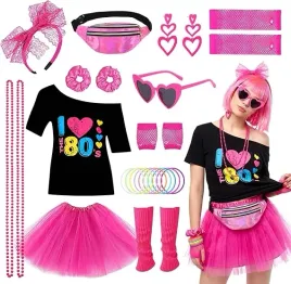 kostium-lata-80-retro-disco-t-shirt-tutu-akcesoria-27-elementow-rozmiar-l