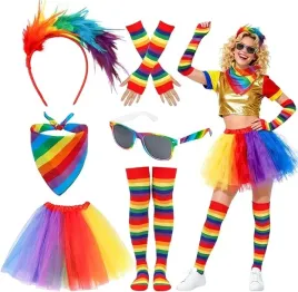 teczowy-kostium-karnawalowy-tutu-opaska-okulary-6-elementow