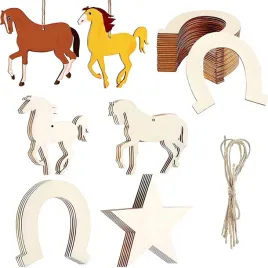 drewniane-zawieszki-diy-konie-podkowy-gwiazdy-zestaw-36-szt