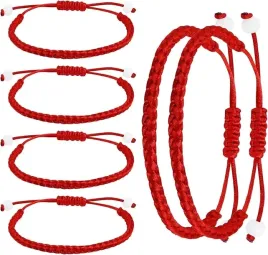 zestaw-6-czerwonych-bransoletek-szczescia-regulowane-sznurek