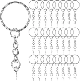 180-brelokow-do-kluczy-z-lancuszkiem-i-wkretami-do-diy-zestaw