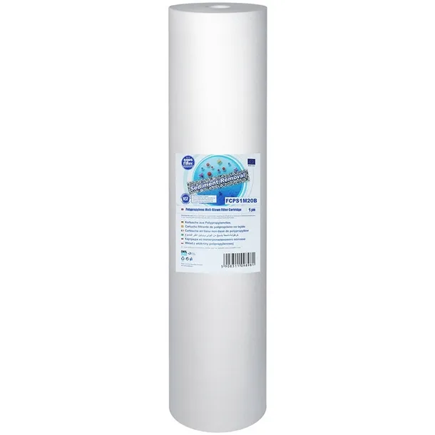 FCPS1M20B Aquafilter Wkład Filtrujący 1 mikron BIG BLUE 20" Polipropylenowy