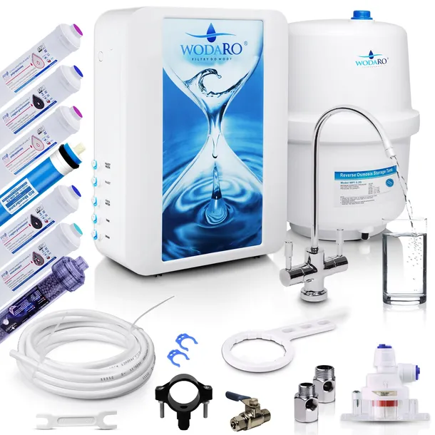 Filtr Wody RO7 SLIM REDOX Jonizator System Odwróconej Osmozy 7 Stopni Zlew