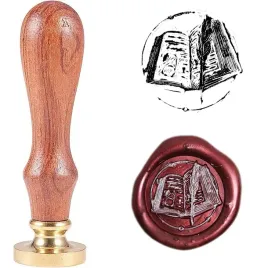 pieczec-stempel-do-wosku-laku-wzor-ksiazka-z-piorem