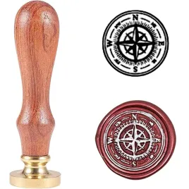 pieczec-stempel-do-wosku-laku-wzor-kompas-2