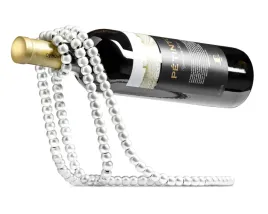 stojak-na-wino-sznur-perel-bialy-prezent-gadzet