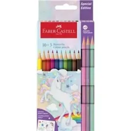 kredki-szesciokatne-jednorozec-faber-castell-10-kolorow-3-kolory-pastelow