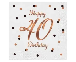serwetki-bandc-happy-40-birthday-biale-33x33cm-20szt