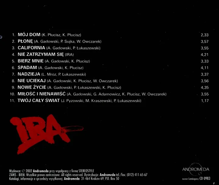 ira-moj-dom-cd-rok-wydania-2013