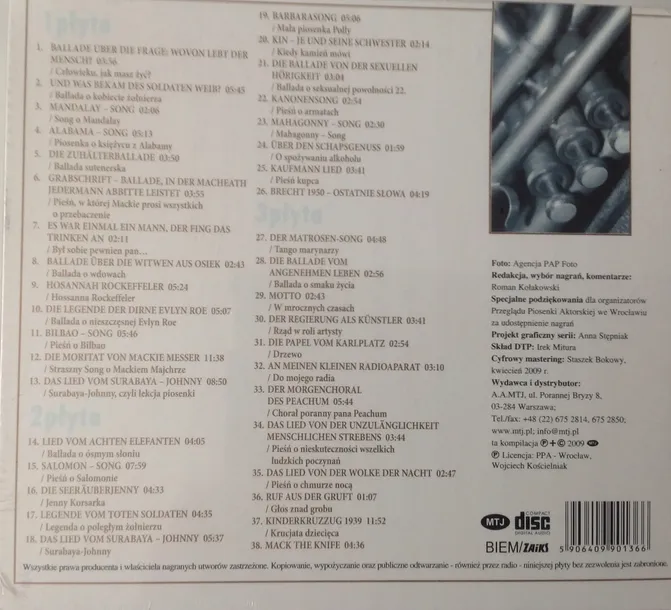 38-x-bertolt-brecht-3-cd-rok-wydania-2012