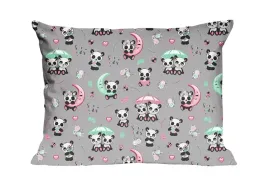poszewka-50x60-pandy-szara-kolorowa-kids