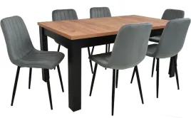 skandynawski-zestaw-stol-90x160-rozkladany-do-2m-i-6-krzesel-kubelkowych