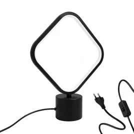 lampka-nocna-led-czarna-geometryczna-kwadrat-biurkowa-wlacznik-na-biurko