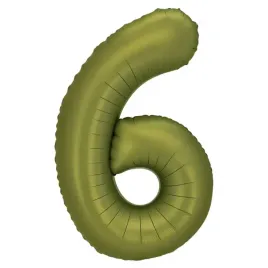 balon-foliowy-cyfra-6-oliwkowy-partydeco-34-dgt