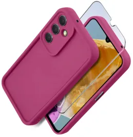 etui-do-samsung-m15-5g-silikonowe-matowe-szklo-ochronne-na-ekran-9h