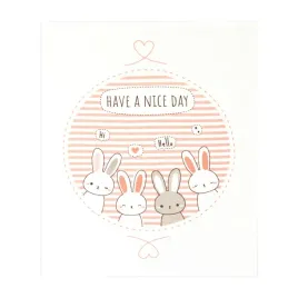 kocyk-dzieciecy-welurowy-80x100-bunnies-rozowy-kremowy-zwoltex