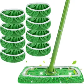 8x-nakladki-mikrofibra-do-mopa-sweeper-wkladki-wielorazowe-zestaw-zielone