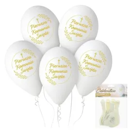 balony-lateksowe-biale-klosy-pierwsza-komunia-swieta-12-zestaw-5-szt
