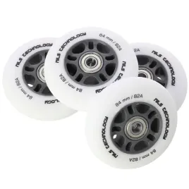 kolka-do-rolek-kauczukowe-84-mm-zestaw-4-szt-lozyska-abec-9-biale-matowe