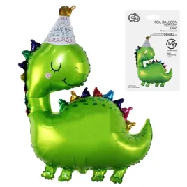 balon-foliowy-dinozaur-w-czapeczce-na-urodziny-przyjecie-impreze-66x80-cm