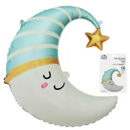 balon-foliowy-ksiezyc-niebieska-czapeczka-na-przyjecie-baby-shower-56x68-cm