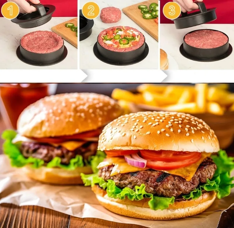 praska-do-miesa-praska-do-burgerow-metalowa-stan-nowy