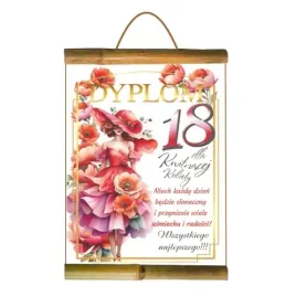 dyplom-18-urodziny-dla-kobiety-z-zyczeniami-format-a4-kwiaty-bambus