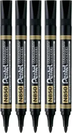 marker-permanentny-pentel-n850-okragly-czarny-5x-sztuk