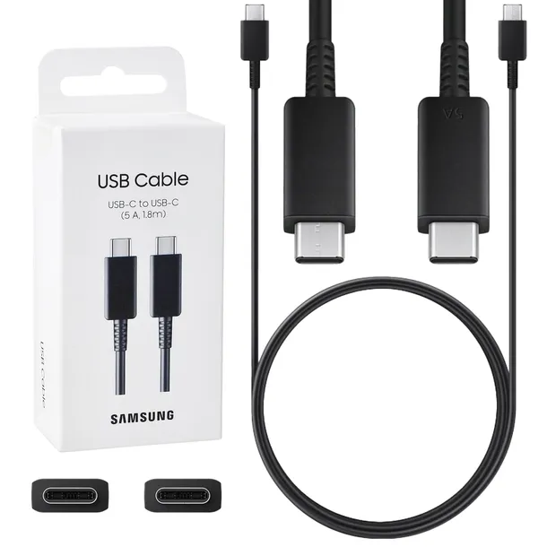PRZEWÓD SAMSUNG 2x USB-C KABEL 1.8M SZYBKIE ŁADOWANIE SUPER FAST CHARGE