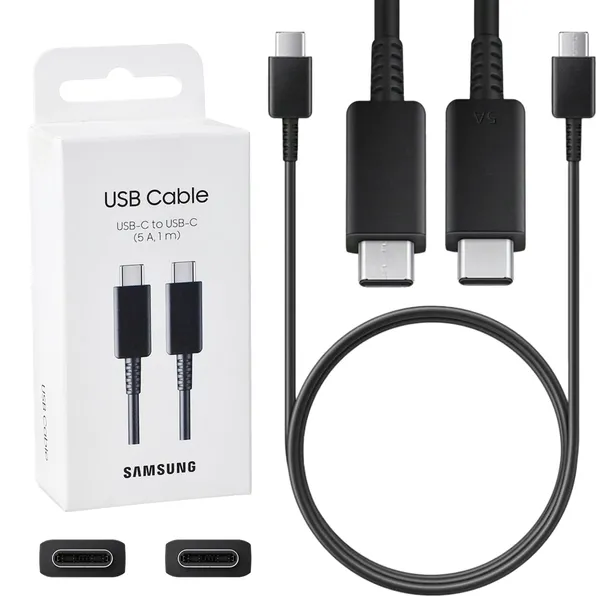 PRZEWÓD SAMSUNG 2X USB-C KABEL 1M SZYBKIE ŁADOWANIE SUPER FAST CHARGE 5A