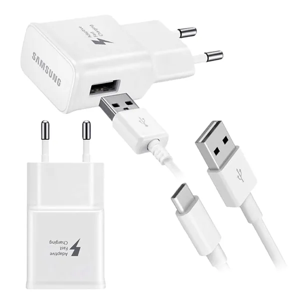 ORYGINALNA SZYBKA ŁADOWARKA SAMSUNG USB - USB C FAST CHARGE TYP C + KABEL