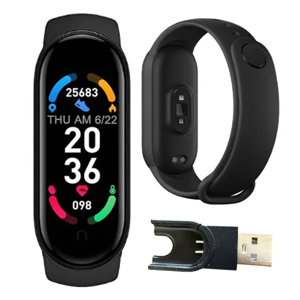 SMARTBAND M6 ZEGAREK SMARTWATCH DAMSKI MĘSKI DLA DZIECI BAND OPASKA SPORT