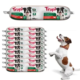 tropi-kielbasa-dla-psa-z-wolowina-mokra-karma-zestaw-batonow-10x-900g
