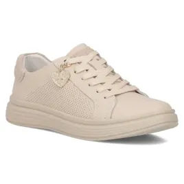 sneakersy-damskie-bezowe-filippo-dp6860-25-be-skorzane-sznurowane-lekkie
