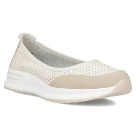 baleriny-damskie-filippo-dp6134-25-skorzane-bezowe-na-niskiej-platformie