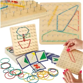 geoboard-geoplan-drewniana-ukladanka-tworzenie-ksztaltow-z-gumek