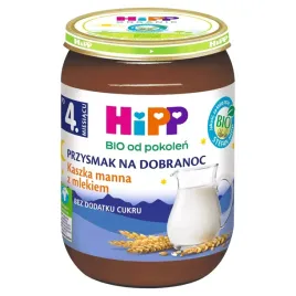hipp-bio-przysmak-na-dobranoc-kaszka-manna-z-mlekiem-po-4-miesiacu-190-g