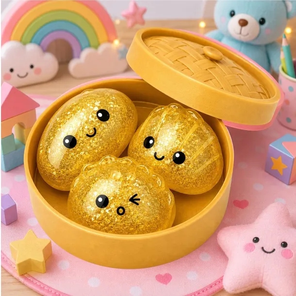 gniotek-pierog-antystresowy-zestaw-3-sztuki-w-pudelki-mystery-dumpling-mini-stan-opakowania-oryginalne