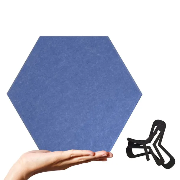panel-scienny-hexagon-lazurowy-panele-filcowe