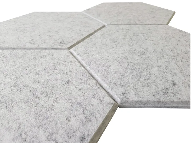 panel-scienny-hexagon-szaro-niebieski-panele-filcowe-dlugosc-26-cm
