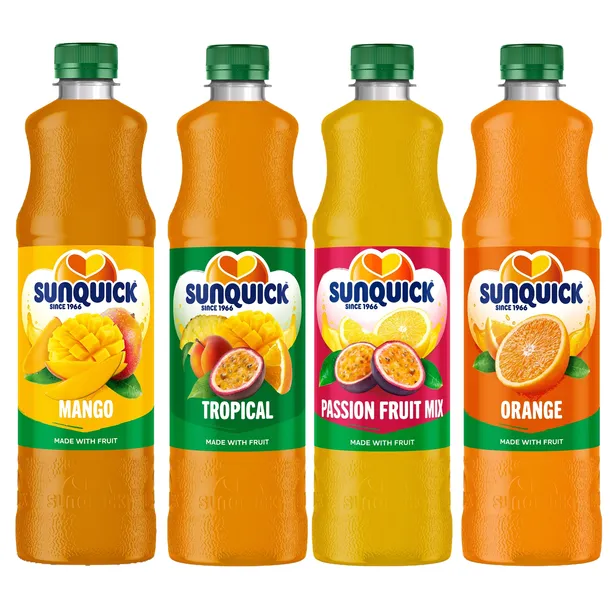 Zestaw syropów Sunquick koncentrat do napoju 4x700ml