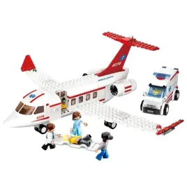 klocki-sluban-aviation-lotnisko-samolot-karetka-ambulans-samochod-335-el