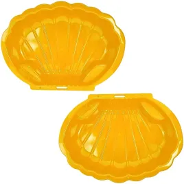 piaskownica-lub-basen-plastikowa-xxl-muszelka-zamykana-zolta-2w1-solidna