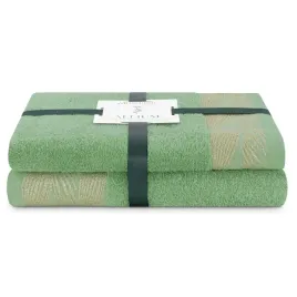 ameliahome-komplet-recznikow-bawelnianych-allium-50x90-70x130-zielony