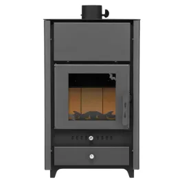 piec-kominek-piecyk-zeliwny-koza-12kw-komin-czarny-nowoczesny-wolnostojacy