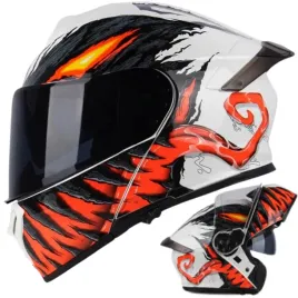 kask-motocyklowy-szczekowy-bialy-pomaranczowy-podwojnie-przeciwsloneczny-m