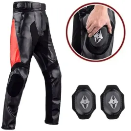 motocyklowe-spodnie-skorzane-czarno-czerwone-ochronne-stylowe-rozmiar-xl