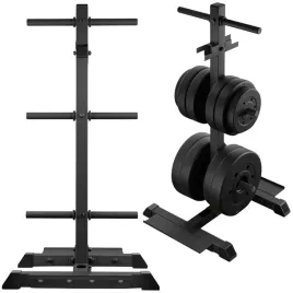 stojak-na-ciezary-obciazenia-3-poziomowy-stojak-na-gryf-talerze-360-kg
