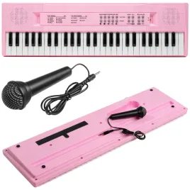 keyboard-z-akumulatorem-mikrofon-54-klawiszy-rozowy-dla-dziewczynki