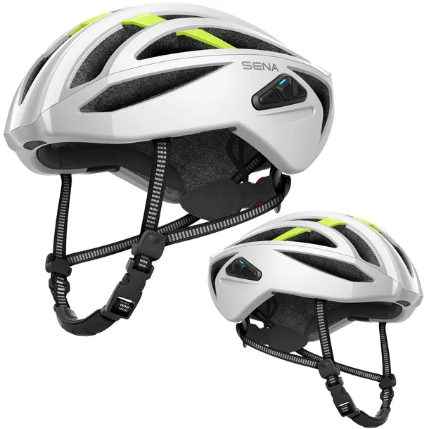 Kask Rowerowy Sena R2 EVO L Smart Bluetooth Mesh Intercom 18 Otworów Biały